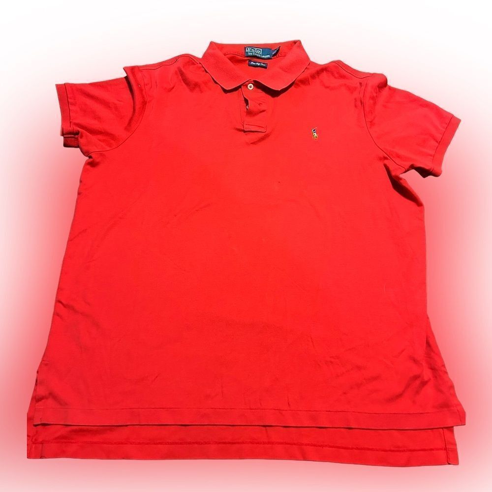 Vintage Polo Ralph Lauren Pima Soft Touch Brown Horse Logo Polo Shirt